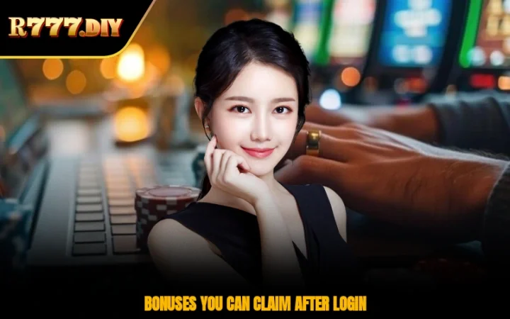 Bonuses you can claim after login