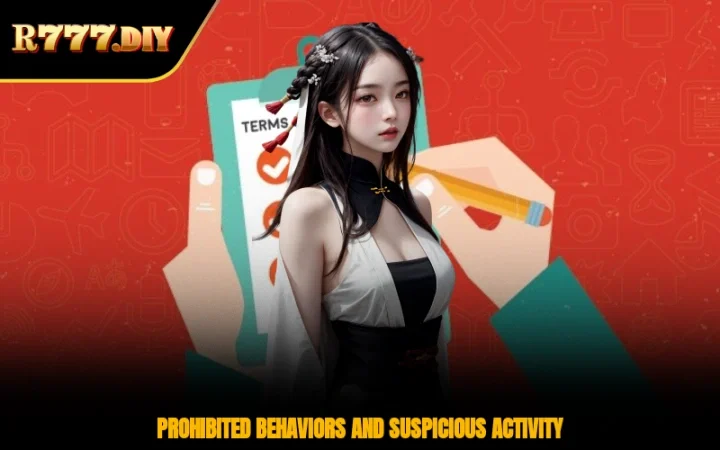 Prohibited behaviors and suspicious activity