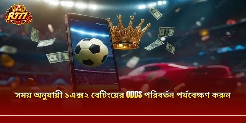 সময় অনুযায়ী ১এক্স২ বেটিংয়ের odds পরিবর্তন পর্যবেক্ষণ করুন