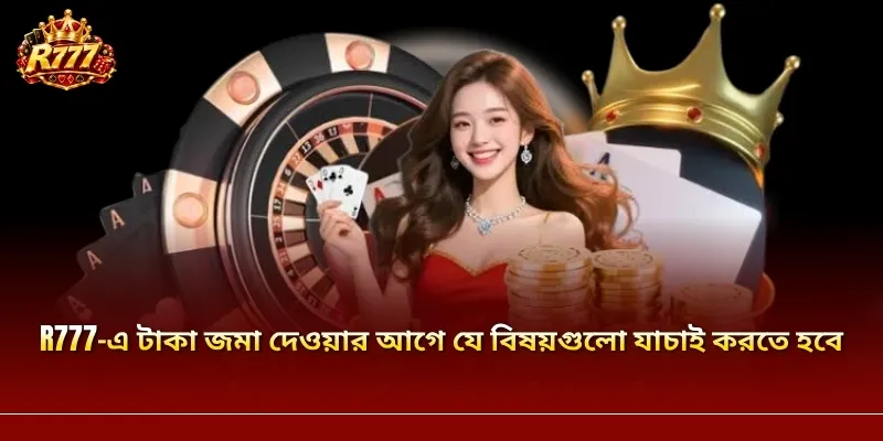 R777-এ টাকা জমা দেওয়ার আগে যে বিষয়গুলো যাচাই করতে হবে