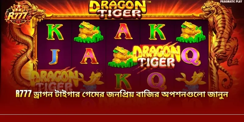 R777 ড্রাগন টাইগার গেমের জনপ্রিয় বাজির অপশনগুলো জানুন