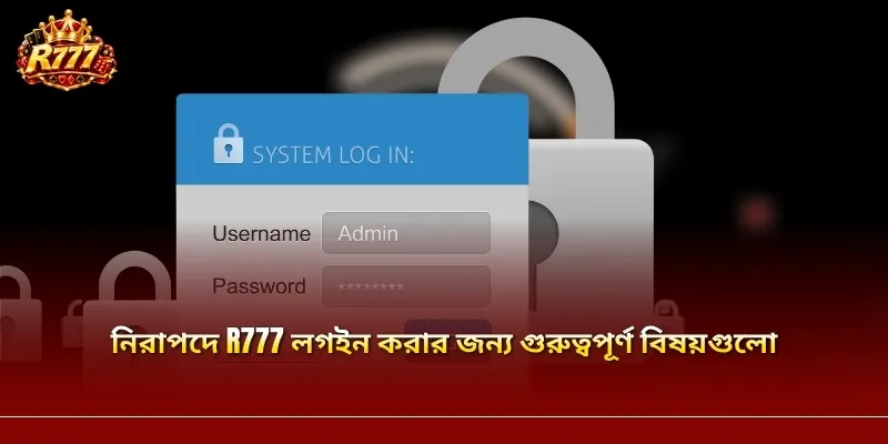 নিরাপদে R777 লগইন করার জন্য গুরুত্বপূর্ণ বিষয়গুলো