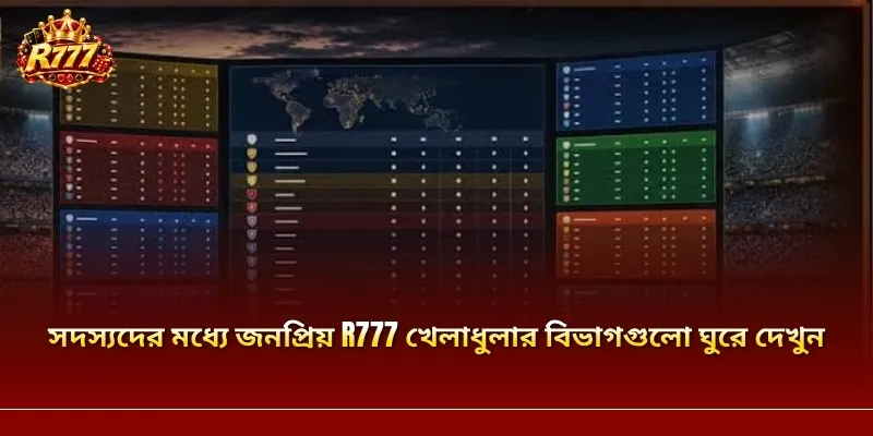 সদস্যদের মধ্যে জনপ্রিয় R777 খেলাধুলার বিভাগগুলো ঘুরে দেখুন
